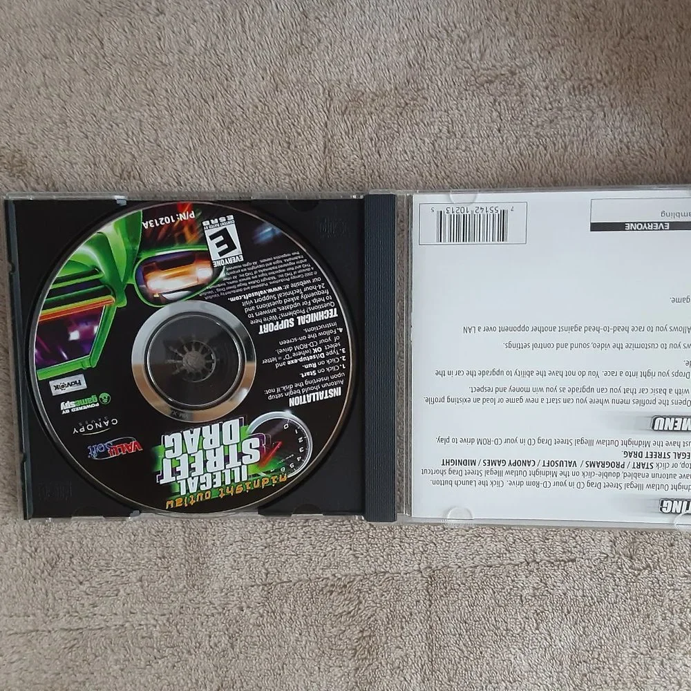 Midnight Outlaw Illegal Street Drag PC CD ROM Game